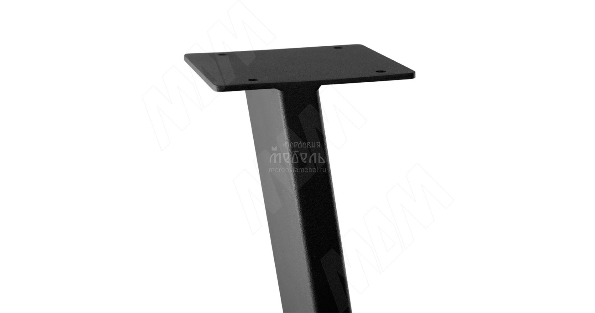 Pin опора для стола v-образная, 180х712+10 мм, черный
