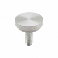 Элемент для клейки стекла на трубу d 25 с винтом М8 сталь