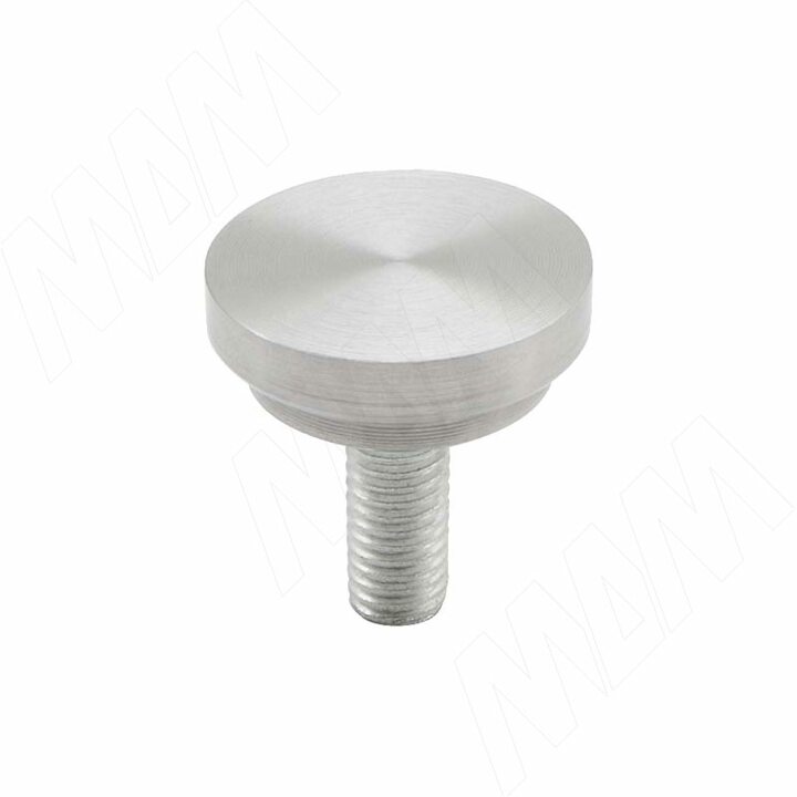 Элемент для клейки стекла на трубу d 25 с винтом М10 сталь