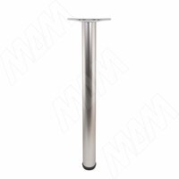 Опора для стола, D60, H710+25 мм, мат. никель, 4шт.