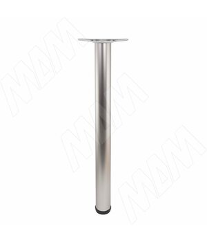 Опора для стола, D60, H710+25 мм, мат. никель, 4шт.