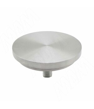 Элемент для клейки стекла на трубу d 50 с винтом М8 сталь