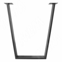 Опора для стола V-образная, 80х20, H715+10 мм, графит, 1шт.