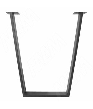 Опора для стола V-образная, 80х20, H715+10 мм, графит, 1шт.