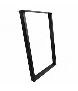 Сантьяго опора для стола П-образная, 60х30, H870+10 мм, черный