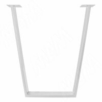 Опора для стола V-образная, 80х20, H715+10 мм, белый, 1шт.
