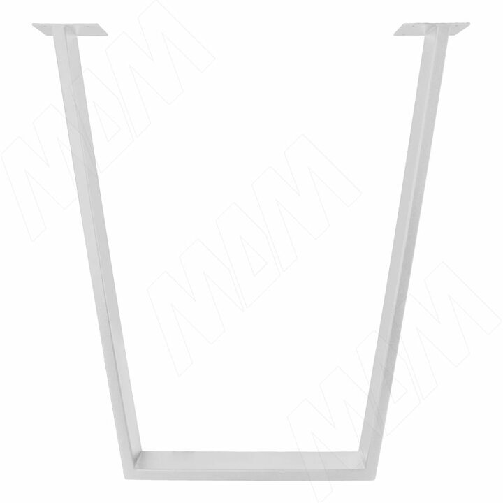 Опора для стола V-образная, 80х20, H715+10 мм, белый, 1шт.