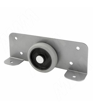 FARGO-25 Опора колесная, прямоходная, врезная, прорезиненное колесо, D50 мм