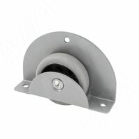 MEMPHIS-18 Опора колесная, прямоходная, врезная, прорезиненное колесо, D50 мм