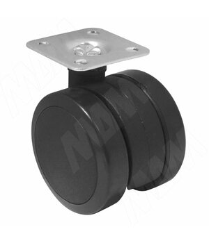Опора колесная с площадкой, D50 мм, без стопора
