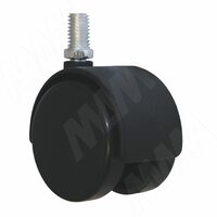 Опора двухколесная с винтом M10, D50 мм, без стопора