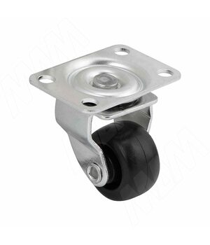 Опора колесная, D25 мм, без стопора, с площадкой