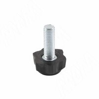 Ножка мебельная, М8 Х 25, черная