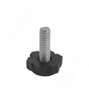 Ножка мебельная черная, М8 Х 25