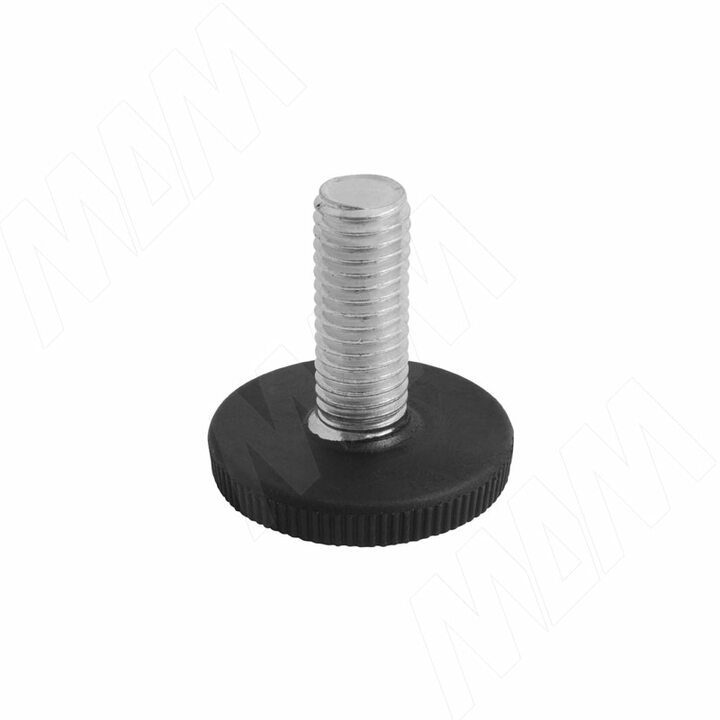 Ножка мебельная черная, М6 Х 20