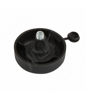 Ножка мебельная черная H=17мм, регулировка 21мм