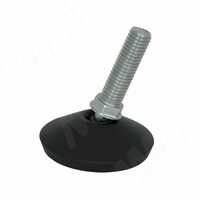 Ножка мебельная на подвижном шарнире черная, М10 Х 34