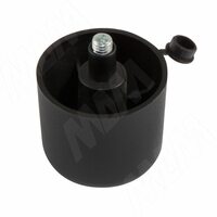 Ножка мебельная черная H=43мм, регулировка 18мм