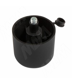 Ножка мебельная черная H=43мм, регулировка 18мм