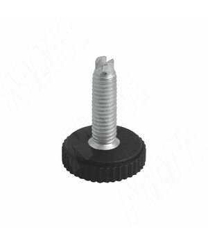 Ножка мебельная черная, М6 Х 20