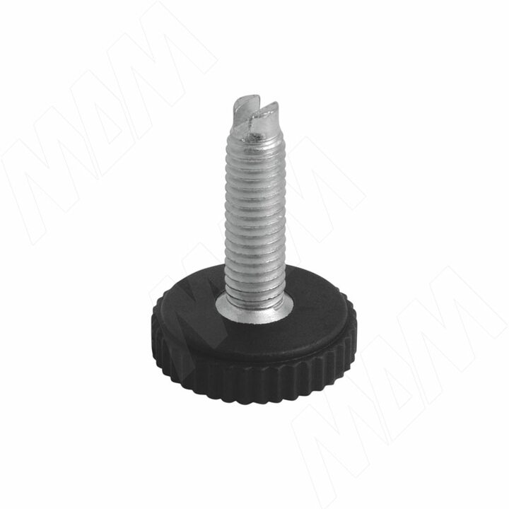 Ножка мебельная черная, М6 Х 20