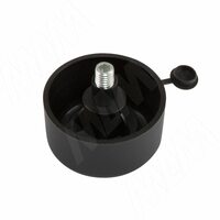 Ножка мебельная черная H=27мм, регулировка 21мм