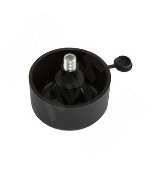 Ножка мебельная черная H=27мм, регулировка 21мм