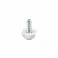 Ножка мебельная, М6 Х 18, белая