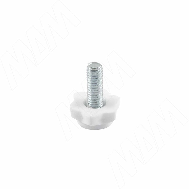 Ножка мебельная, М6 Х 18, белая