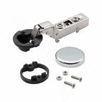 HARMONY 26 петля с амортизатором вкладная (90/105), для стекла 4-5 мм, стандартная, заглушка хром