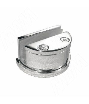 Компл. петель для стекл. двери, хром