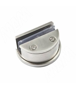 Компл. петель для стекл. двери, никель матовый