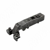 HARMONY петля с амортизатором накладная (90/105), для ал. проф., стандартная, черный никель