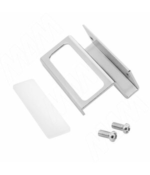 Ручка для стекл. двери без сверления, хром