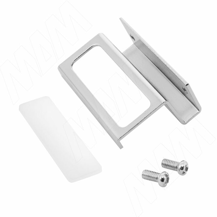 Ручка для стекл. двери без сверления, хром