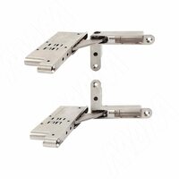 SECRET MAXI Комплект скрытых петель (90/105) с плавным закрыванием на один фасад, никель