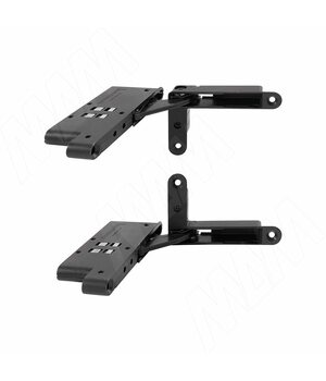 SECRET MAXI Комплект скрытых петель (90/105) с плавным закрыванием на один фасад, черный матовый