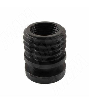 Подпятник регулируемый, для круглой трубы D50 мм, черный