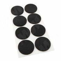 Подпятник самоклеящийся круглый D25, черный (24 шт.)