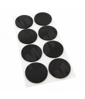Подпятник самоклеящийся круглый D25, черный (24 шт.)