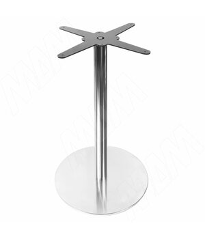 Подстолье D60, H730+5мм, хром, 1шт.