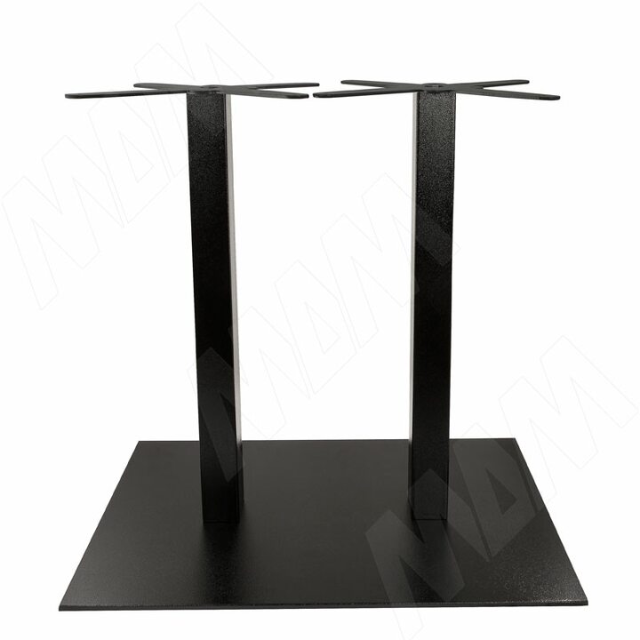 Подстолье двойное 60х60, H730+5мм, черный, 1шт.