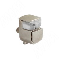 Полкодержатель для стеклянных полок толщиной 4-10 мм, никель