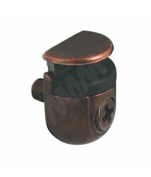 PEKI Полкодержатель с фиксатором для стеклянных полок толщиной 4-10 мм, бронза