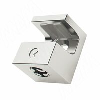 KRISTAL Полкодержатель для стеклянных полок толщиной 5-6 мм, под саморез, хром