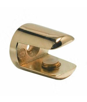 Полкодержатель для стеклянных полок толщиной 8-10 мм, золото