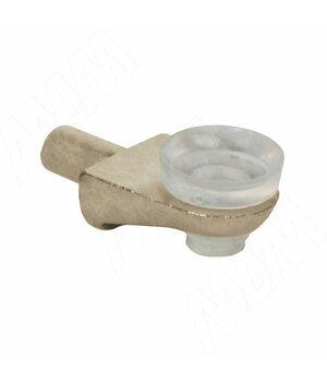 Полкодержатель с присоской для стеклянных полок, никель/прозрачный