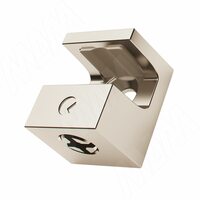 KRISTAL Полкодержатель для стеклянных полок толщиной 5-6 мм, под саморез, никель