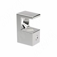 GRACE Полкодержатель для стеклянных полок толщиной 5-6 мм, под саморез, хром