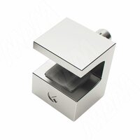 KRISTAL Полкодержатель для стеклянных полок толщиной 5-6 мм, со штоком, хром